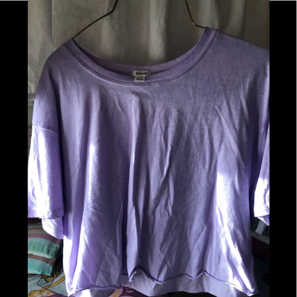 Garage Purple Cropped Top